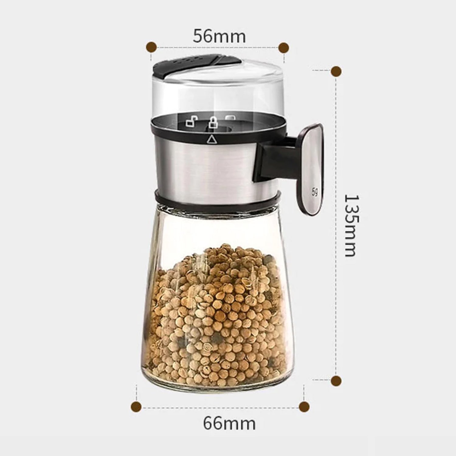 5226 Salt Control Bottle Transparent Moisture Proof with Lid Pepper Shakers Bottles for Kitchen DeoDap 5226 Salt Control Bottle Transparent Moisture Proof with Lid Pepper Shakers Bottles for Kitchen DeoDap